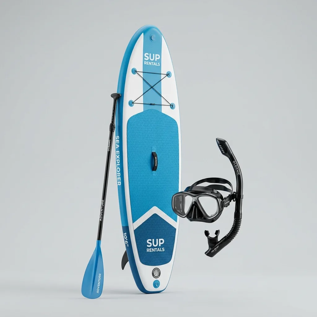 Attrezzatura per sport acquatici e mare a noleggio: SUP e maschere