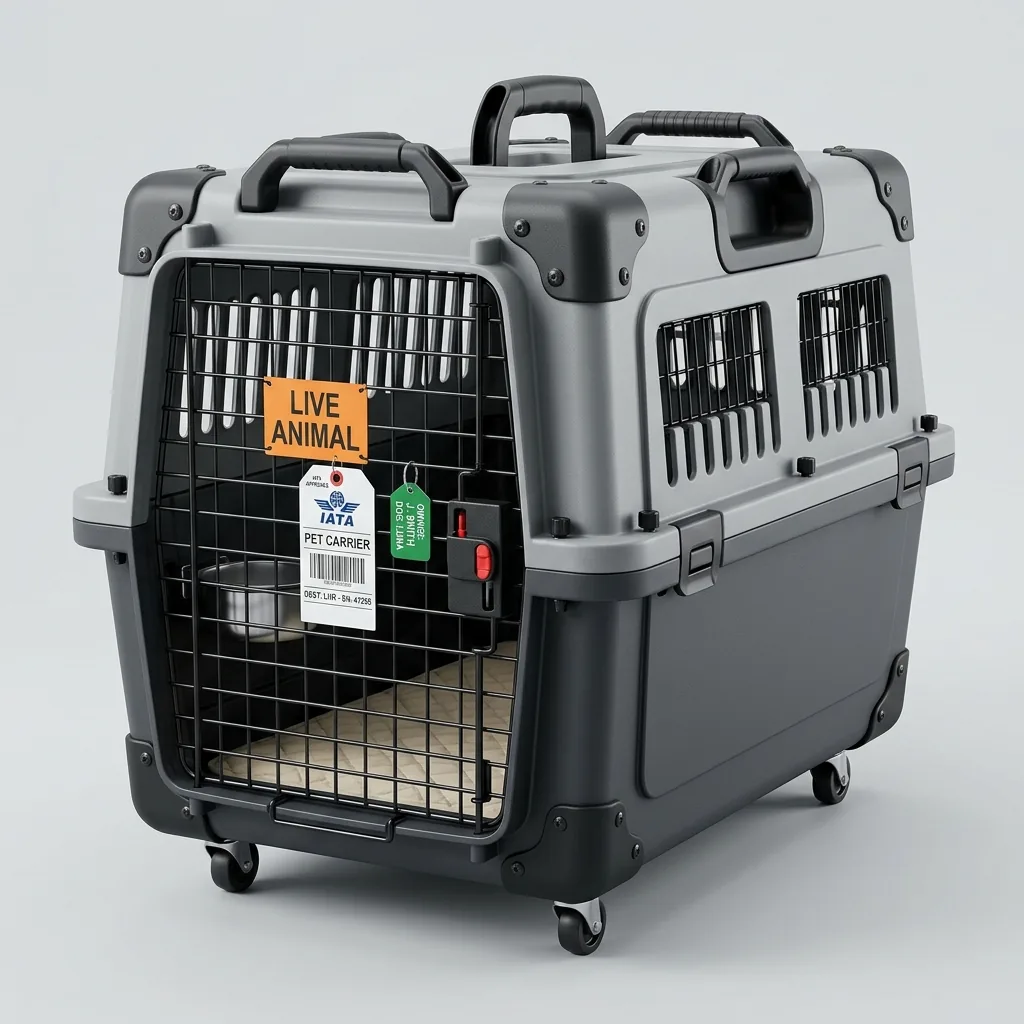 Trasportino rigido omologato IATA per cani a noleggio a Cagliari