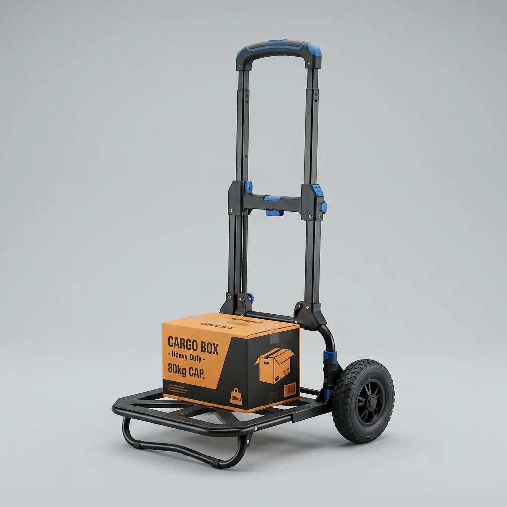 Pratico carrello pieghevole portapacchi a noleggio