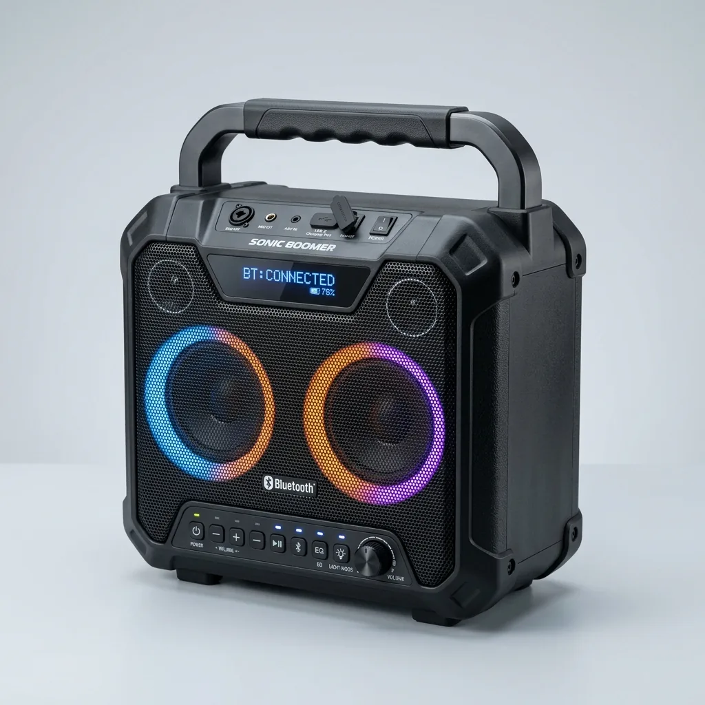Cassa amplificata portatile bluetooth a batteria per feste
