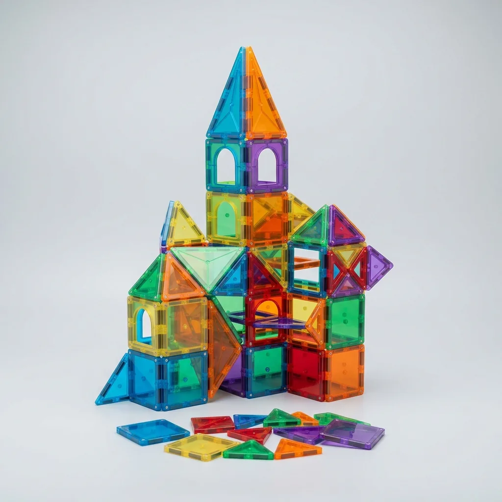 Coloratissimo set di costruzioni magnetiche a noleggio