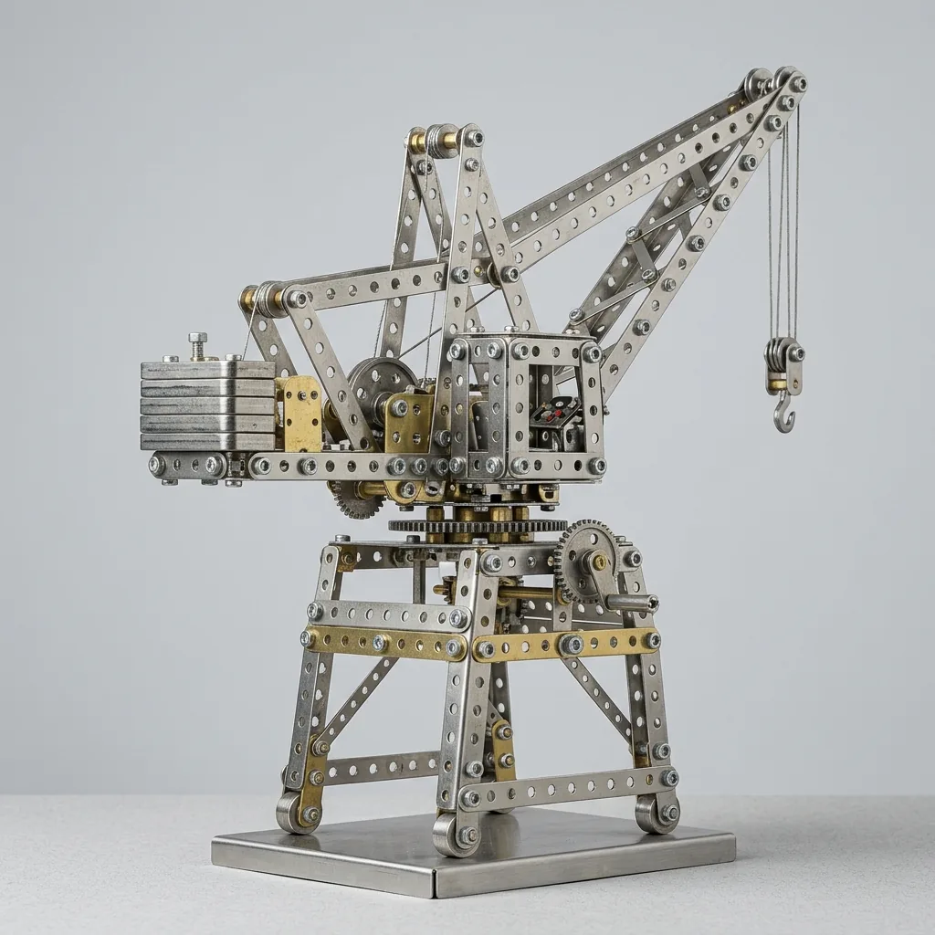 Set di costruzioni in metallo con bulloni stile Meccano a noleggio