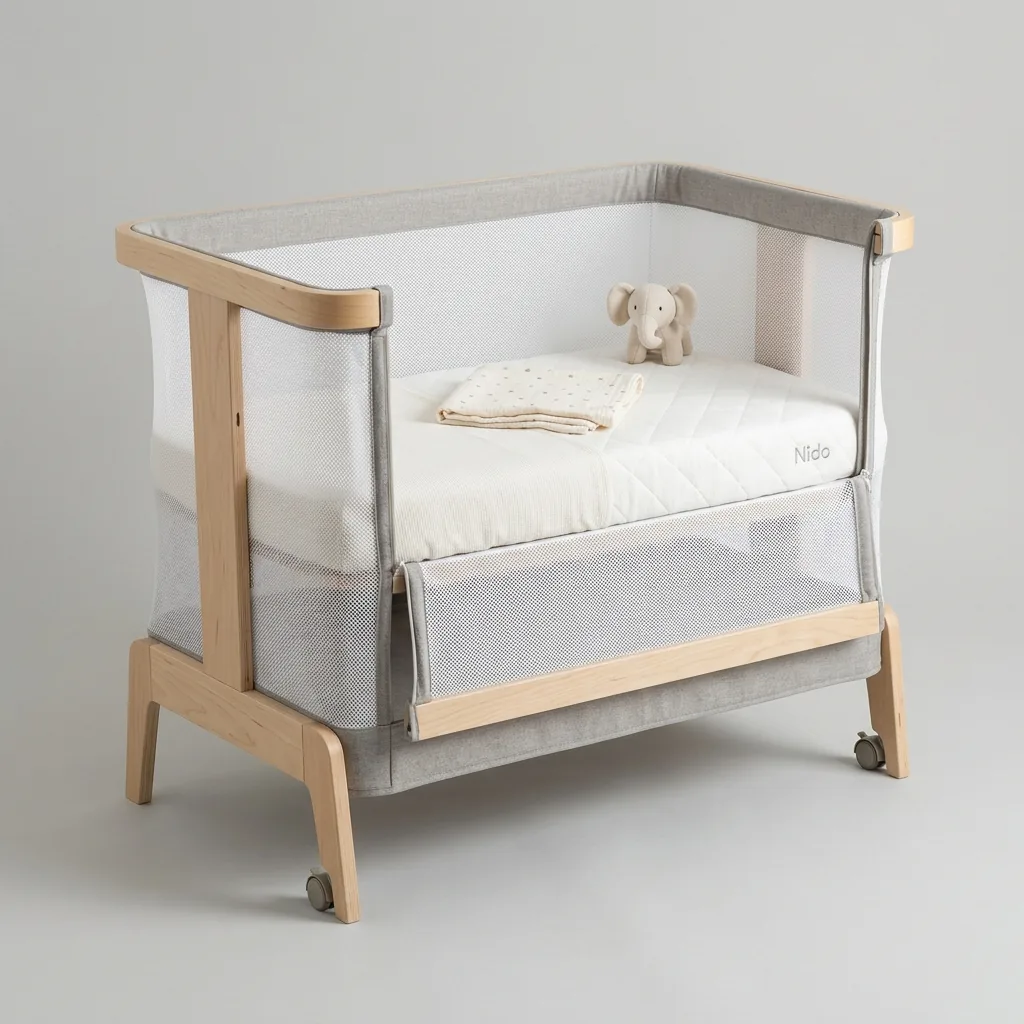 Sicura e confortevole culla co-sleeping per neonati a noleggio