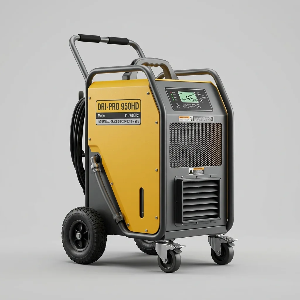 Robusto deumidificatore industriale per cantieri a noleggio