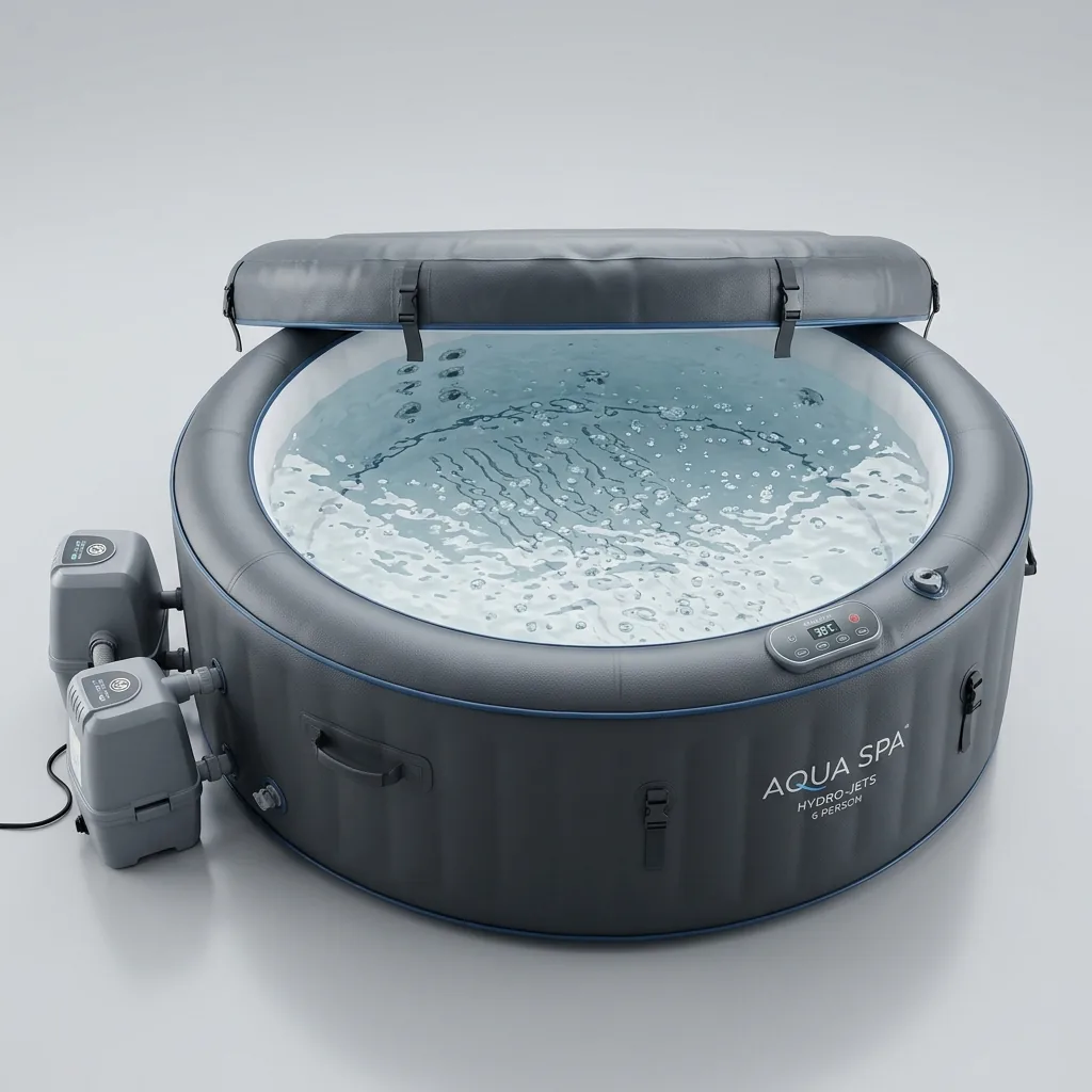 Vasca idromassaggio jacuzzi gonfiabile da esterno a noleggio