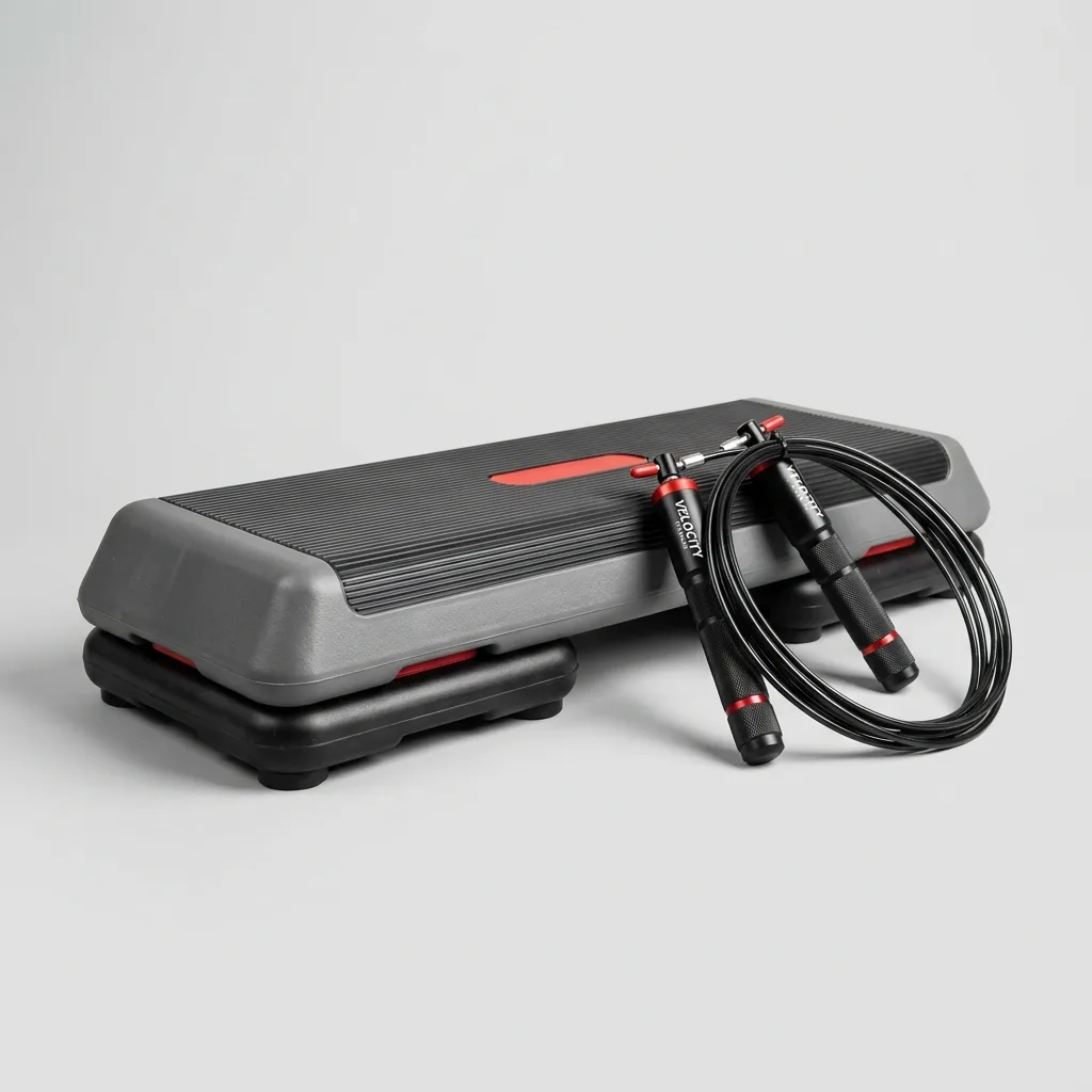 Kit cardio fitness con step da aerobica e corda a noleggio