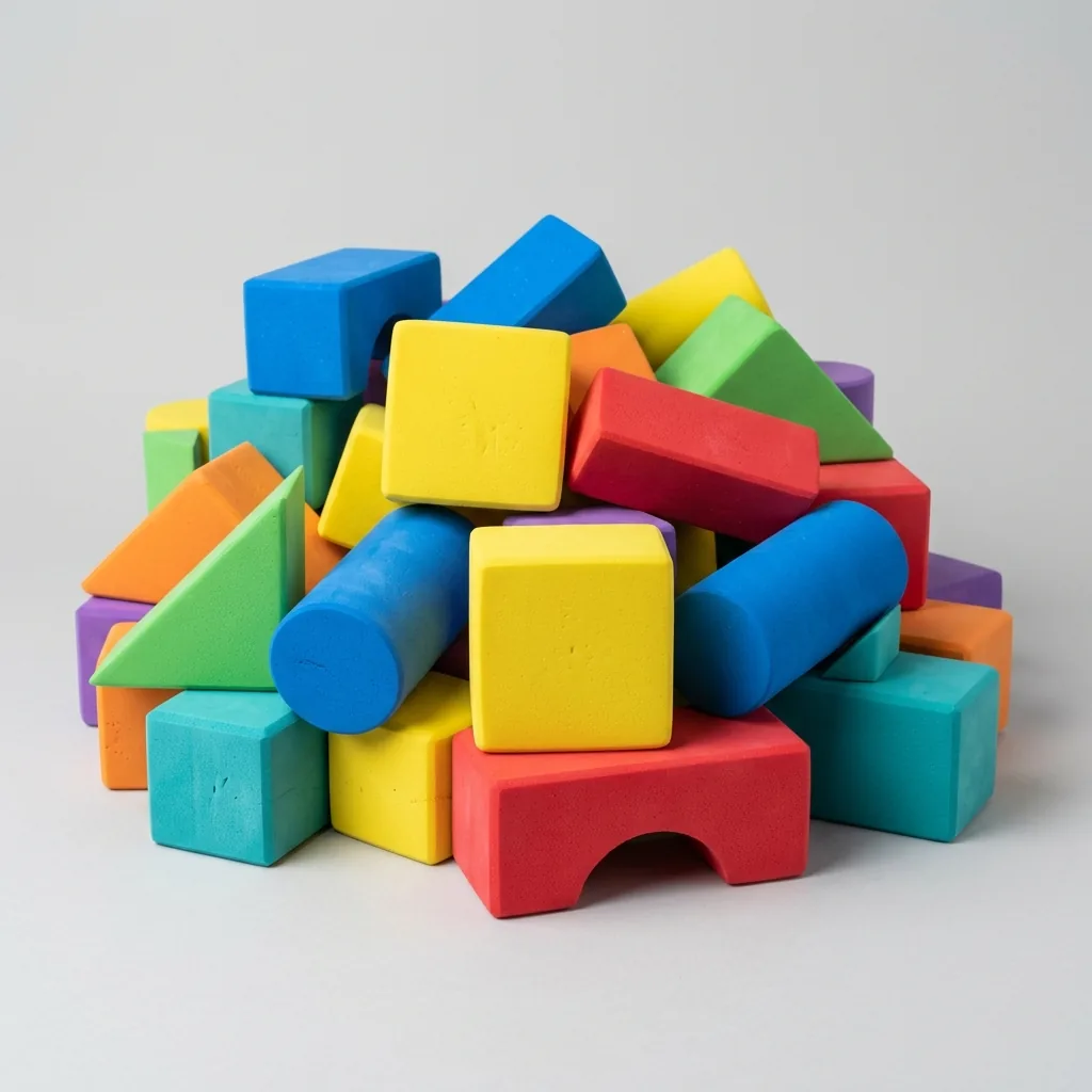Set di grandi costruzioni morbide in schiuma EVA per bambini a noleggio