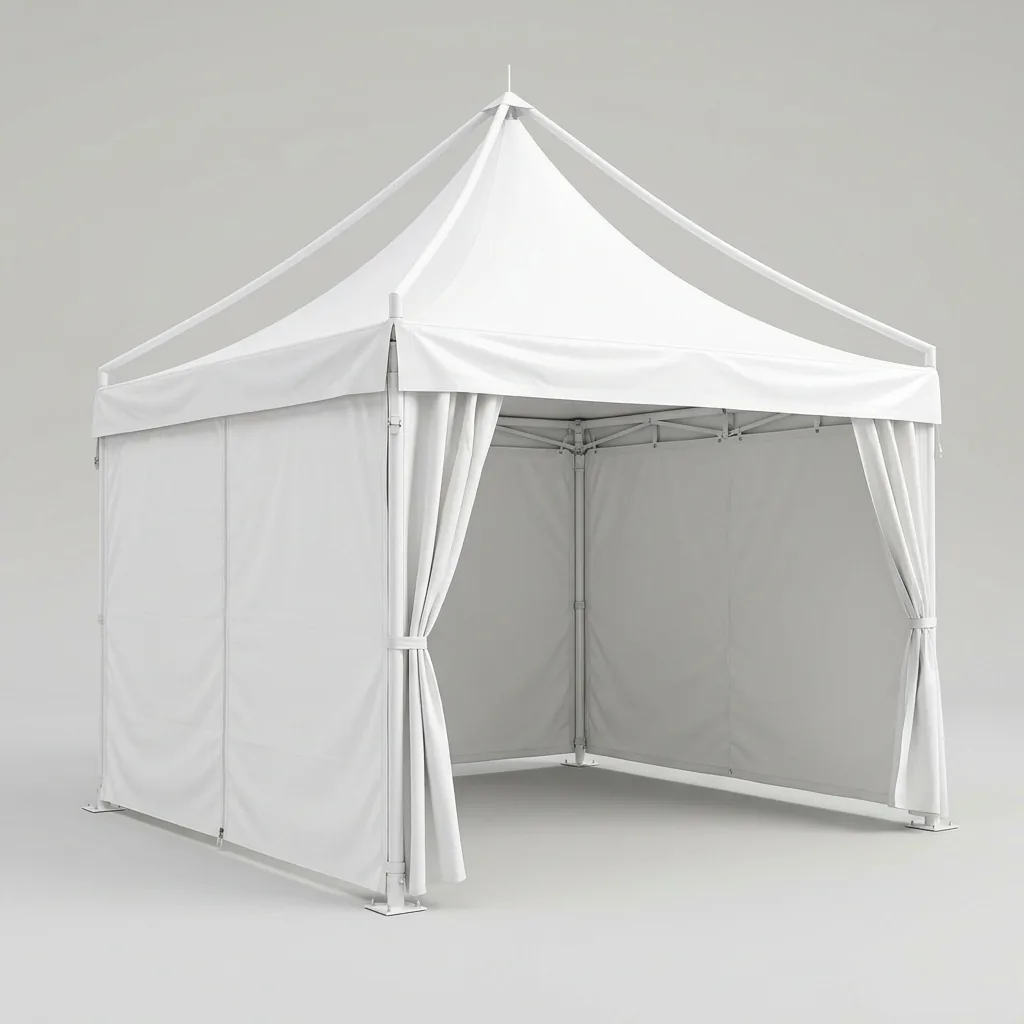 Tenda gazebo modello pagoda bianca 3x3 metri a noleggio