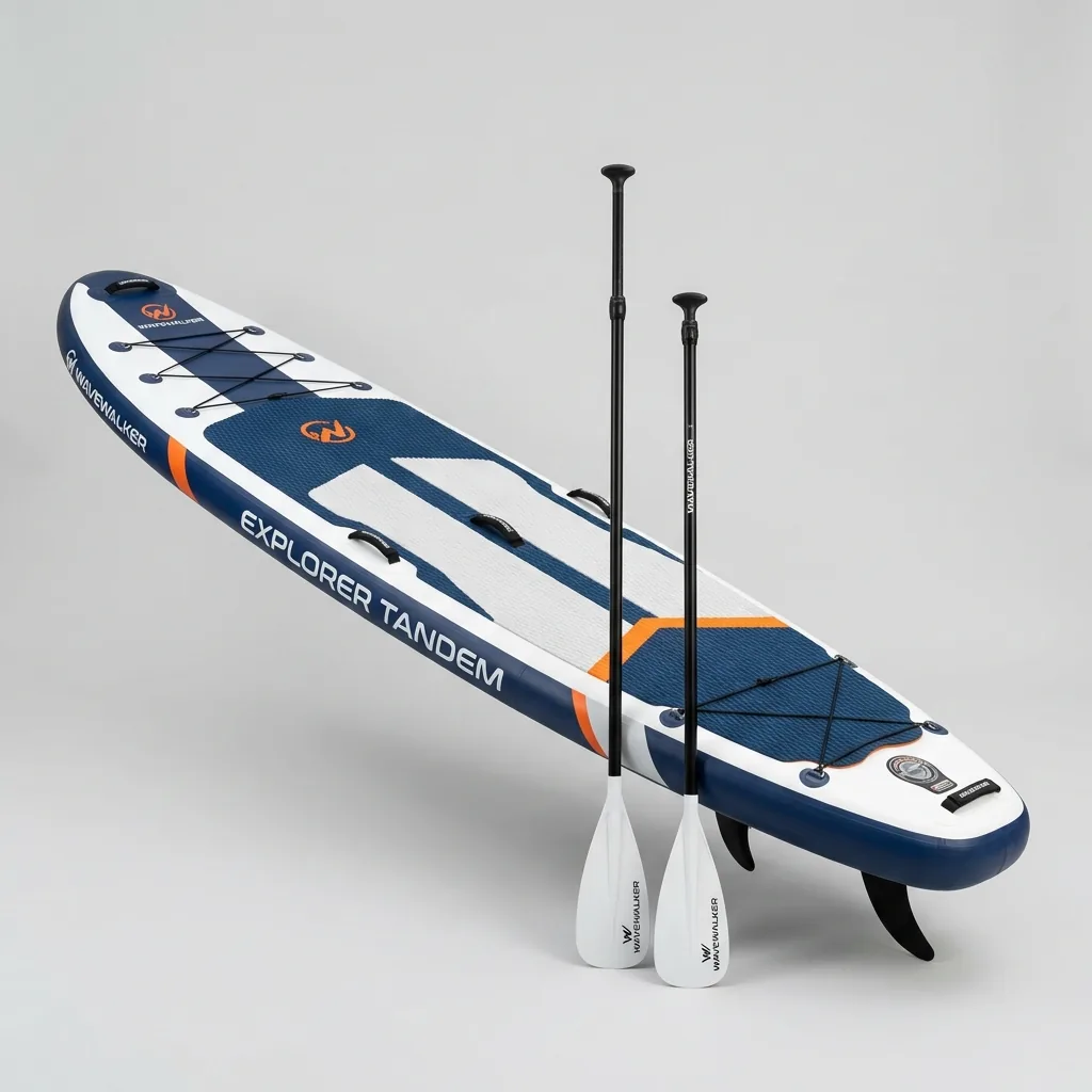 Tavola Stand Up Paddle tandem gonfiabile per 2 persone con pagaie a noleggio