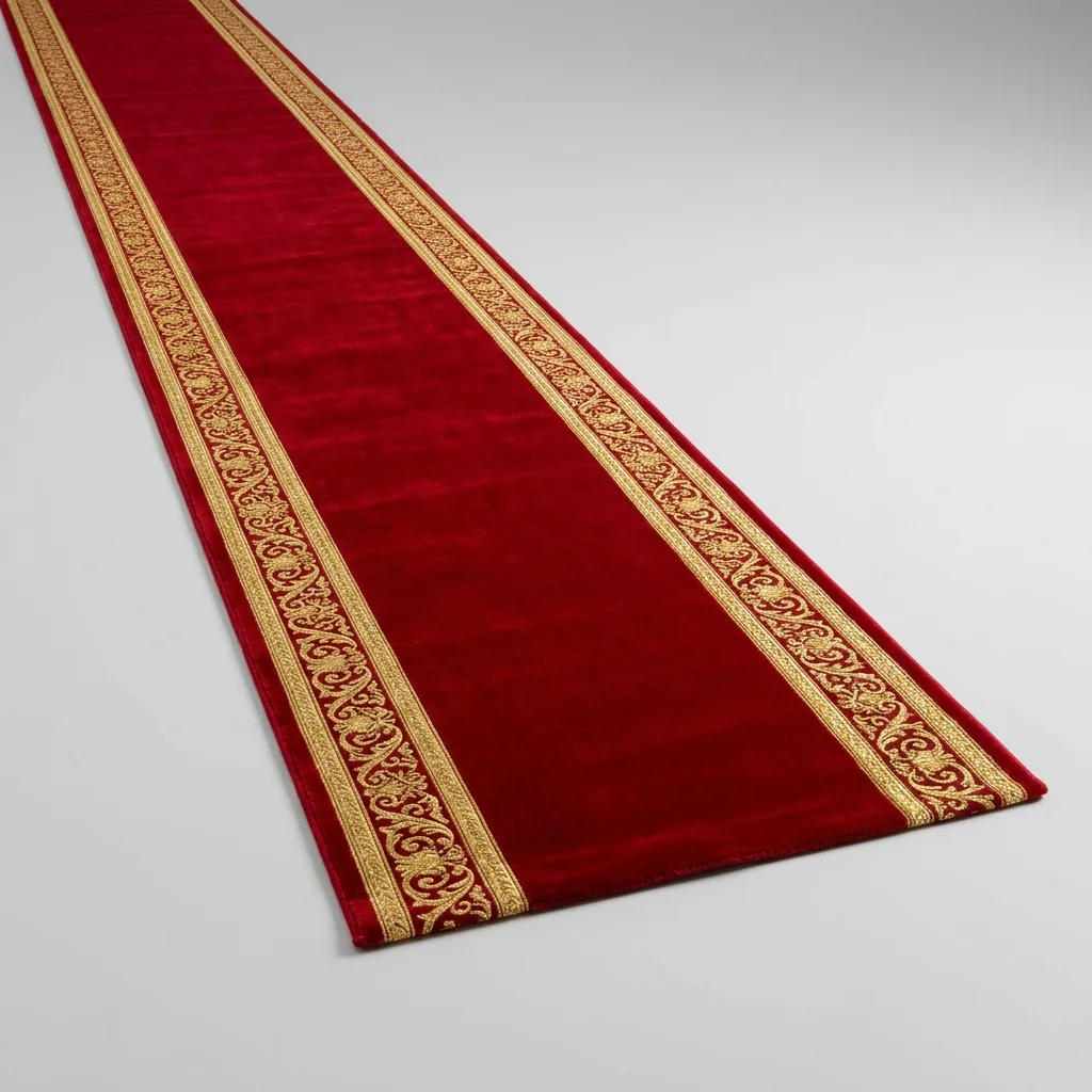 Tappeto rosso elegante da cerimonia e sfilata a noleggio