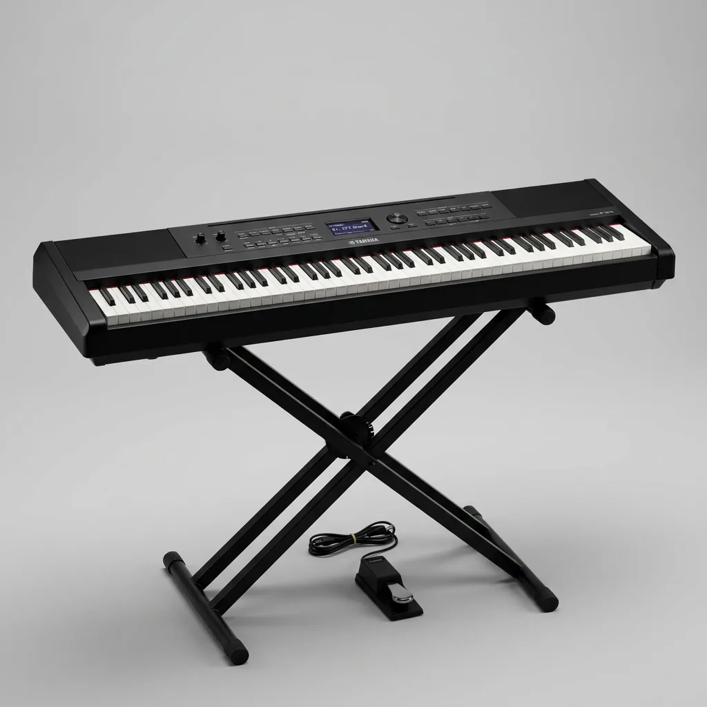 Pianoforte elettrico tastiera digitale professionale con cavalletto a noleggio