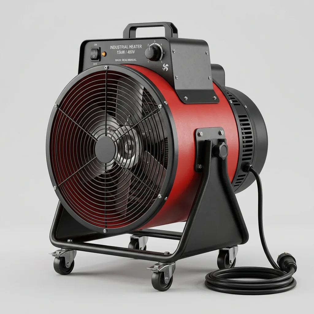 Cannone termoventilatore riscaldatore elettrico industriale cantiere a noleggio