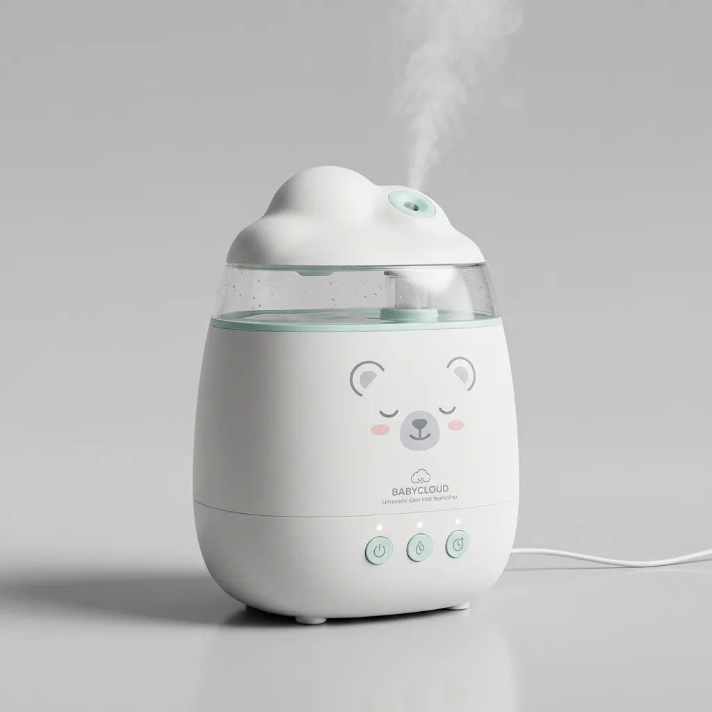 Umidificatore a vapore freddo silenzioso per camera neonati a noleggio