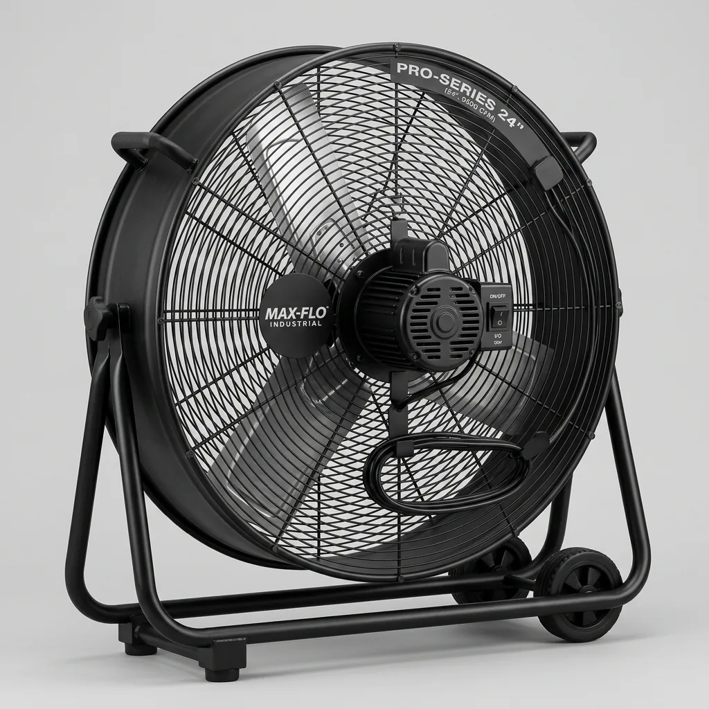 Ventilatore industriale da pavimento ad alta potenza a noleggio